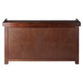 thumbnail image 3 of Milan 4-Pc Storage Bench with 3 Foldable Woven Baskets, Walnut, 3 of 8