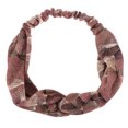 thumbnail image 2 of Diadema anudada con lentejuelas Soledad Rosado Anchas, 2 of 9