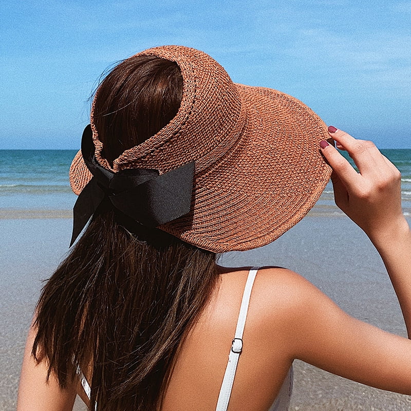 Chapeau Cloche Femme 1930 Shyllin Chapeau Femme Soleil, Chapeau De Plage Avec Cordon Coupe-Vent, Large Bord, Léger Et Respirant, Chapeau Anti UV Femme Pour La Plage, Les Voyages, Le Jardinage (FR/ES, Numérique