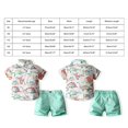 thumbnail image 4 of Toddler Boy Dinosaur Shirt Shorts Set Short Sleeve Colorful Dinosaur Shirt Casual Pants Set Clothing Sets,Size 4 Years-5 Years, 4 of 4