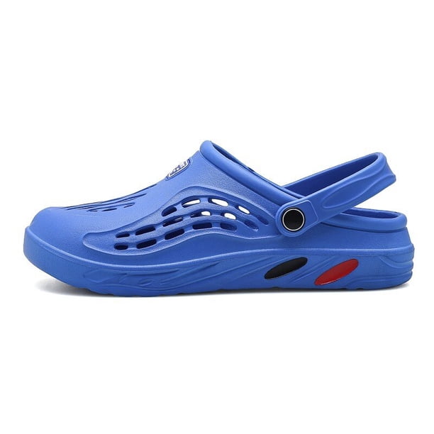 Sandalias ligeras de EVA para hombre, zapatos informales con agujeros, zuecos para amantes del jardín en casa, zapatillas planas de playa al aire libre, talla grande 49 Qiuyongming unisex