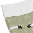 thumbnail image 4 of Sweet Jojo Designs Boho Hatch Green and White Changing Pad Cover, 4 of 6