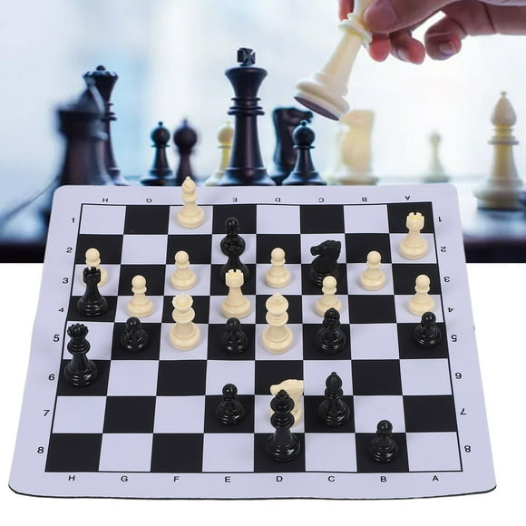 JUEGO DE MESA Internacional de Ajedrez, Conjunto de Ajedrez Internacional Versátil Fácil de Jugar para viajar