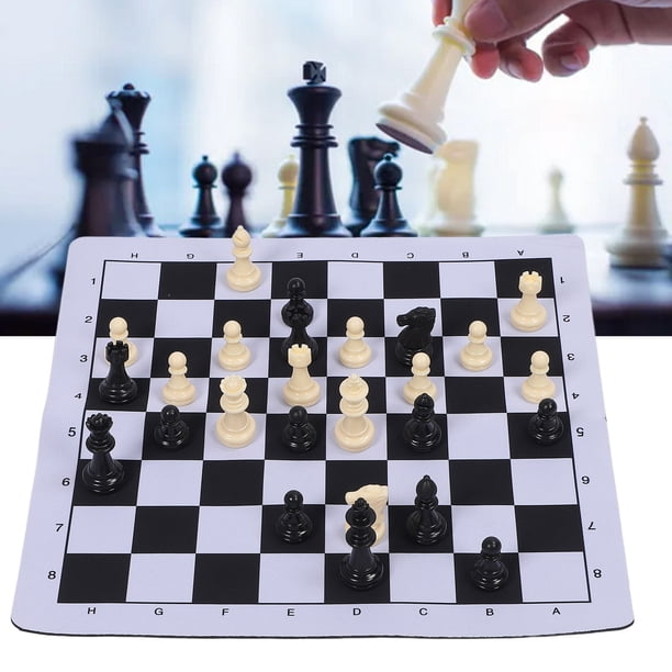 JUEGO DE MESA Internacional de Ajedrez, Conjunto de Ajedrez Internacional Versátil Fácil de Jugar para viajar