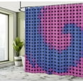thumbnail image 5 of Ambesonne Spires Shower Curtain, Modern Spiral, 69"Wx84"L, Pink Blue, 5 of 5