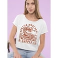 thumbnail image 2 of Frontier Snake Graphic Tee Crop Tee Women's, 2 of 4