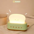 thumbnail image 3 of Lámpara de noche para tostadora de pan, luz LED recargable creativa para dormitorio, regalo de cumpleaños, 3 of 8
