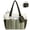 Grayish Green, variant on Puffer Tote Bag for Women Quilted Work Tote Handbags with Zipper 15.6 inch Teacher Nurse Bags for Office