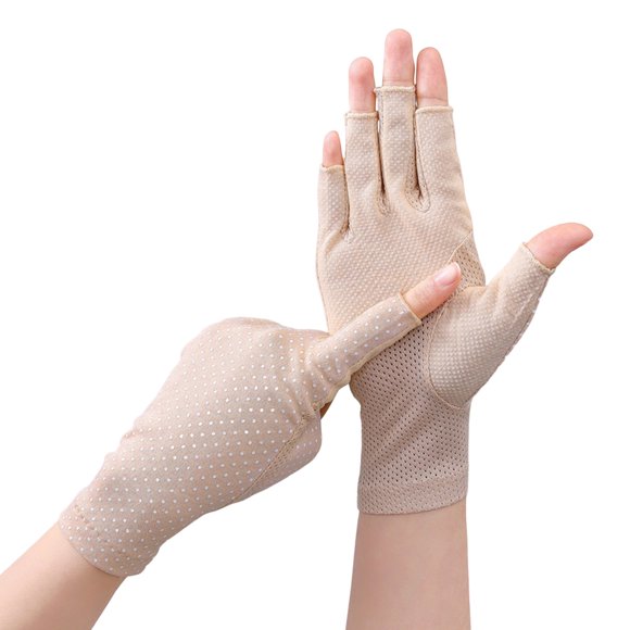 Cycling Gloves - Palm Lady Summer Gloves, Breathable Half Fingers