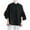 Black, variant on Neewe Womens Round Neck Puff Long Sleeve Tops Casual Loose Solid Basic T Shirt Button Cuffs Pullovers Shirts Blous