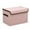 🥝 Pink_Hot#1130, variant on Foldable Storage Cube with Lid, Linen Fabric Storage Bin Organizer for Closet and Toys