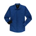 thumbnail image 1 of INC Camisa con botones sólidos para hombre, azul, XX-Large I-N-C Botones al frente, 1 of 2