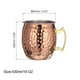 thumbnail image 2 of Tazas de cobre Uxcell 530ml/19 OZ, tazas de cóctel martilladas, vaso de chupito de acero inoxidable chapado en cobre, oro rosa, 2 of 6