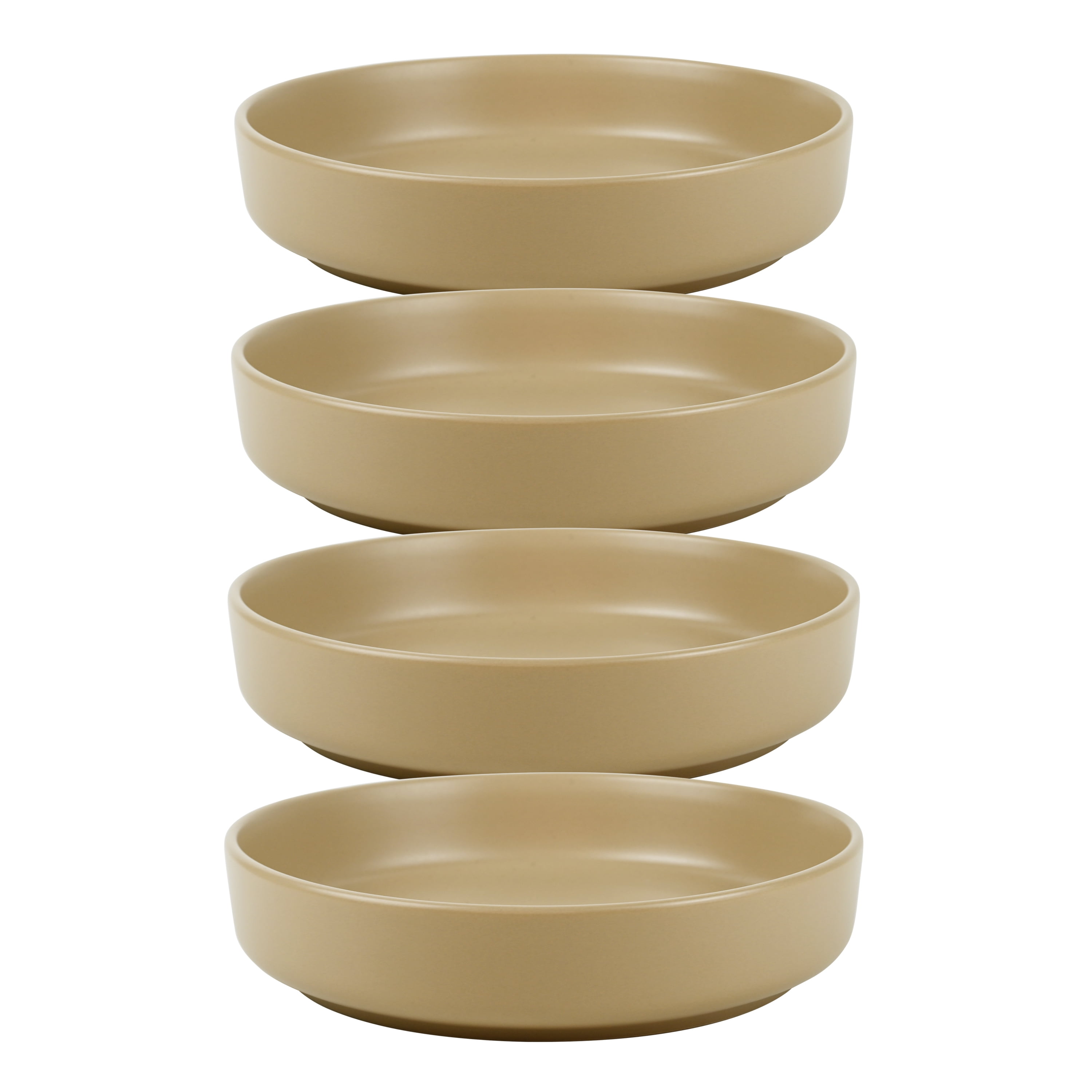 (4 pack) Mainstays Alessandra Matte Brown Stoneware Dinner Bowl
