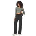 thumbnail image 5 of G4Free Fleece Lined Pants Women Warm Sweatpants Straight Leg High Waisted Tummy Control Yoga Pants Pull On Slacks (Black,S,30"), 5 of 8