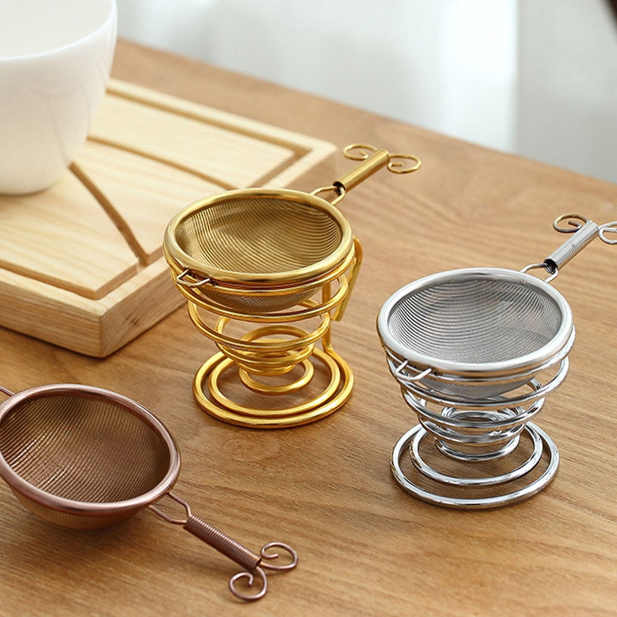 Travelwant Fine Mesh Stainless Steel Mini Tea Strainer with Non Slip