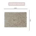 thumbnail image 5 of Home Weavers Bell Flower Collection Bath Rug, 100% Cotton Tufted, Soft & Absorbent, Non-Slip, 17"x24" Rectangle, White, 5 of 9