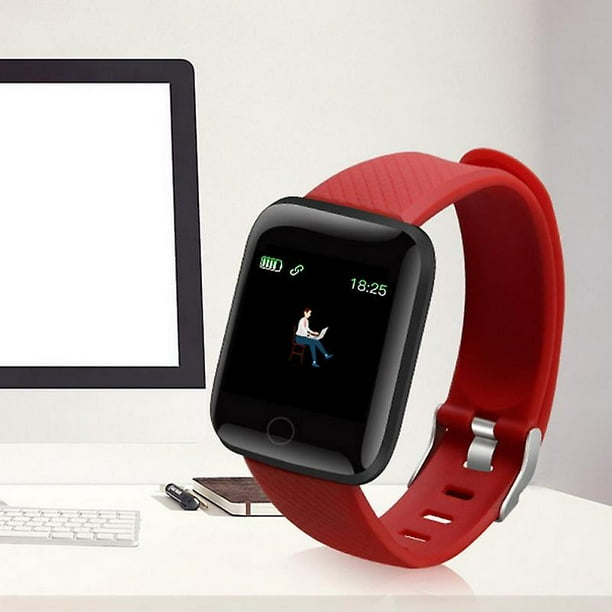 116 Plus Smart Watch Color Screen Heart Rate Blood Pressure Blue tooth Monitoring Ip67 Waterproof Sport Smart Bracelet Walmart