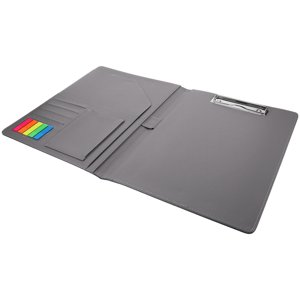 UPOUART Organisateur de documents Binder Grey PU 1Set pour les professionnels et collègues