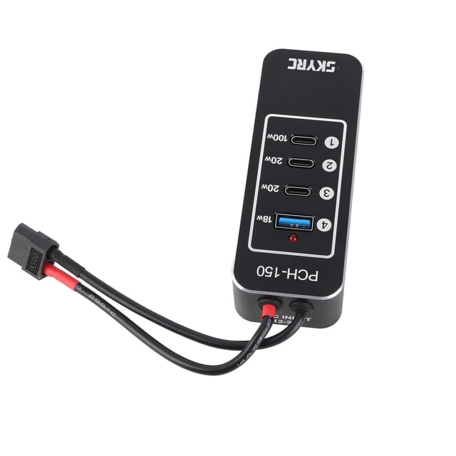 Hub 158W Potencia Carga Hub 4 Puertos Potenciab Strip Con 3 Puertos USB C 1 USB A Puerto Para Teléfono Inteligente Para Tabletas Portátiles