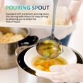 thumbnail image 6 of WEUVEB Stainless Steel Soup Ladle with Pouring Spout Long Handle for Kitchen Serving, 6 of 8