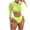 Yellow, variant on Bikini Sets for Women Long Sleeve Tankini Swimsuits Mesh Slimming Bathing Suit for Beach Holiday Pool Travel,Yellow,S