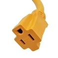 thumbnail image 2 of Parkworld 691975C RV Pigtail Shore Power 30A Male L5-30P to 5-15R Female 15A Dogbone Adapter Power Cord Twist Lock L5-30P Male to 5-15R Female (6FT), 2 of 4