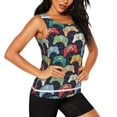 thumbnail image 2 of Easygdp Rétro Jeu Vidéo pour Femmes Débardeur d'Entraînement, Haut de Course, Chemise de Randonnée, Séchage Rapide pour Course, Yoga, Randonnée-TTG, 2 of 7