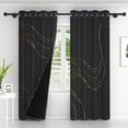 thumbnail image 2 of Lfeey Blackout Blackout Curtains for Kitchen, Bedroom Room Darkening Insulation and Noise Reduction, W42 “xL72”, 2 Panels, 2 of 5