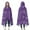 Purple Paisley Pattern, variant on Wearable Blanket,Purple Paisley Pattern Hooded Wearable Sherpa Blanket for Adults & Teens,Winter Poncho Shawl Wrap Cape Thick Warm,50"x60"