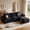 Black, variant on Cubente 108" Cloud Sectional Couch, Boneless Couch, L Shaped Couch with Ottoman, Chenille Modular Sofa for Living Room