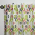 thumbnail image 3 of Designart 'Abstract Retro Drops II' Mid-Century Modern Curtain Panel, 3 of 5
