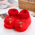 thumbnail image 2 of Otqutp Children Tennis Shoes Winter Children Toddler Sock Shoes Boys and Girls Floor Shoes Non Slip Plush Warm Comfortable Elastic Band Chinese New Year Style, 2 of 5