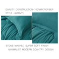 thumbnail image 4 of saney Teal Comforter Set Size 2-Piece Fluffy Soft Lightweight Bedding Honeycomb Geometric Quilted Stone-Washed Microfiber Comforter Set for All Season, 4 of 8