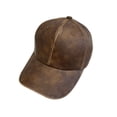 thumbnail image 3 of Personalized Washable Old PU Leather Hardtop Baseball Cap Hat For Men Women Autumn Winter, 3 of 7