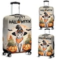 thumbnail image 2 of Happy Halloween Devon Rex Witches Hat Pumpkin Carving Travel Luggage Cover Cat Lover Kitten Owner Gifts Suitcase Dust Protective Decor - 02019, 2 of 5