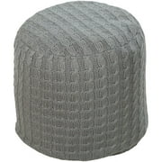 Art of Knot Addison Pouf, Gray