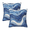 Blue, variant on Dark Blue Navy and White Waved Pillow Covers 18x18 Inch Decorative Modern Abstract Light Blue White Pillowcases Set of 2 Farmhouse Cushion Covers for Couch Bed Sofa Farmhouse Decor