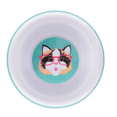 thumbnail image 7 of Kennel Club Printed Melamine Cat Food Bowls - Perfect for Your Feline Friend, Decorated with Kitty-Inspired Designs, 5x1.25 in. 3 Pack, 7 of 7