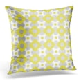 thumbnail image 1 of EREHome White Abstract Geometric Pattern Yellow Arabic Pillow Case Pillow Cover 20x20 inch, 1 of 1