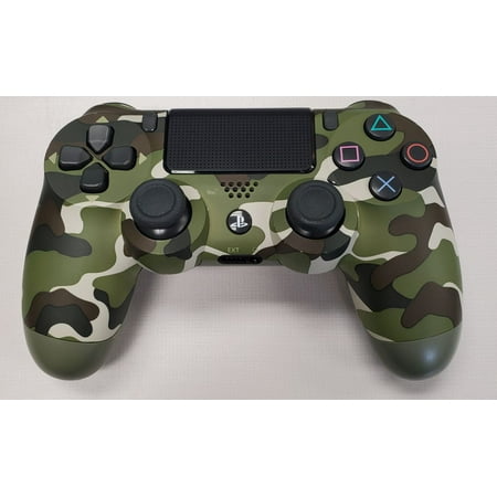 Restored Dualshock 4 Wireless Controller For PlayStation 4 Green Camouflage PS4 (Refurbished)