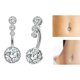 thumbnail image 5 of EeaseMX 2 piercings para el ombligo con incrustaciones de circonitas y hebillas para el cuerpo para niñas y mujeres (plata y oro rosa), 5 of 7
