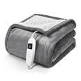 thumbnail image 1 of YGXNEWER 50" x 60" Electric Heated Blanket with 10 Heating Levels & 1-8H Auto-off, Machine Washable Flannel & Sherpa, Gray & White, 1 of 7