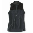 thumbnail image 2 of Aeropostale Womens Button Down Chiffon Tank Top, Grey, Juniors, Medium, 2 of 2