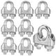 thumbnail image 1 of Uxcell 8-Pack Abrazaderas de Cable, Clip de Cable de Acero Inoxidable M3, Perno en U, Sujetador de Abrazaderas de Cable, 1 of 6
