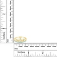 thumbnail image 6 of AFFY Simulated Multi Stone Jasmine Princess Style Engagement Crown Ring In 14k Yellow Gold Over Silver-10.5, 6 of 6