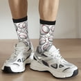 thumbnail image 6 of Bingfone Compression Socks for Women and Men Long Socks for Running Athletic Cycling Nurse- Cute Baseball, 6 of 6