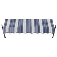 thumbnail image 2 of Awntech 5.38 Ft New Orleans Fixed Awning Canopy with Spear Arms (64.5in x 24in x 16in), Navy/Gray/White Multi, 2 of 2