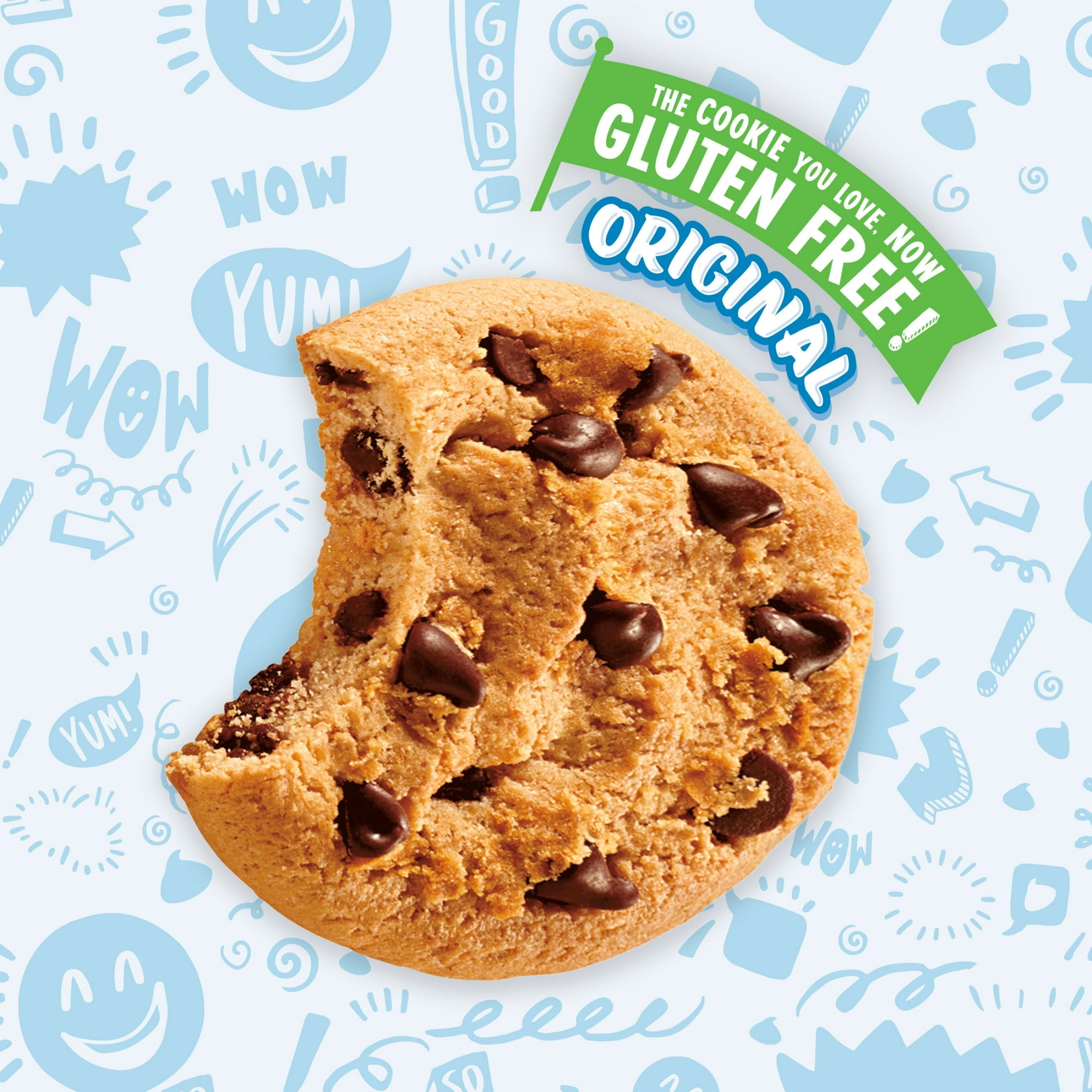 CHIPS AHOY! Original Crunchy Gluten Free Chocolate Chip Cookies, 9.31 oz, Pack of 3