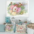thumbnail image 3 of Designart 'Colourful Birds and Vibrant VIntage Flowers' Traditional Framed Art Print, 3 of 4